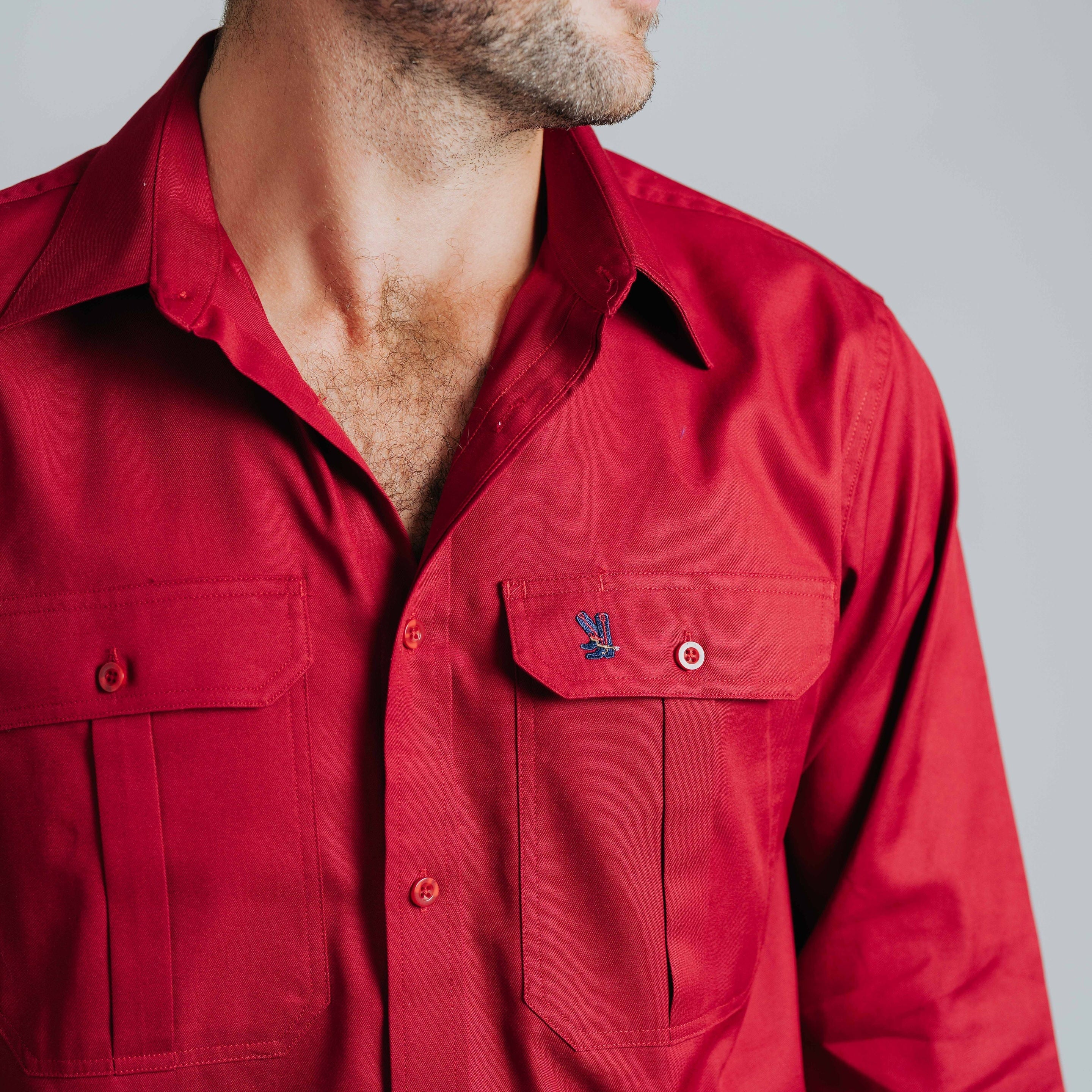 Gournama Red Work Shirt