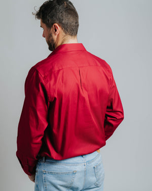 Gournama Red Work Shirt - Mid Weight