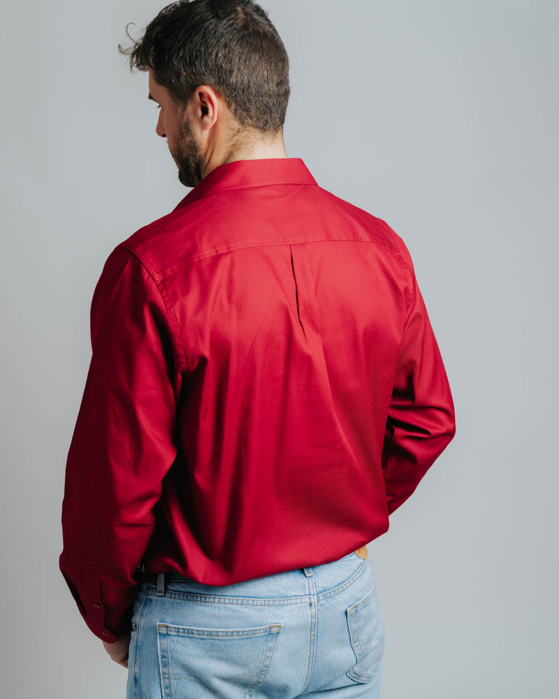 Gournama Red Work Shirt - Mid Weight