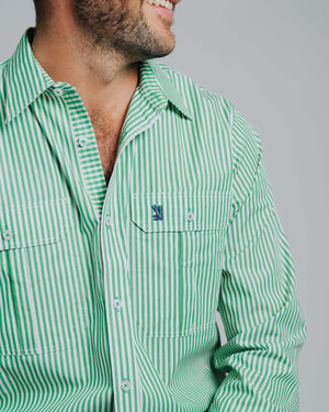 Gournama T-Green/White Stripe
