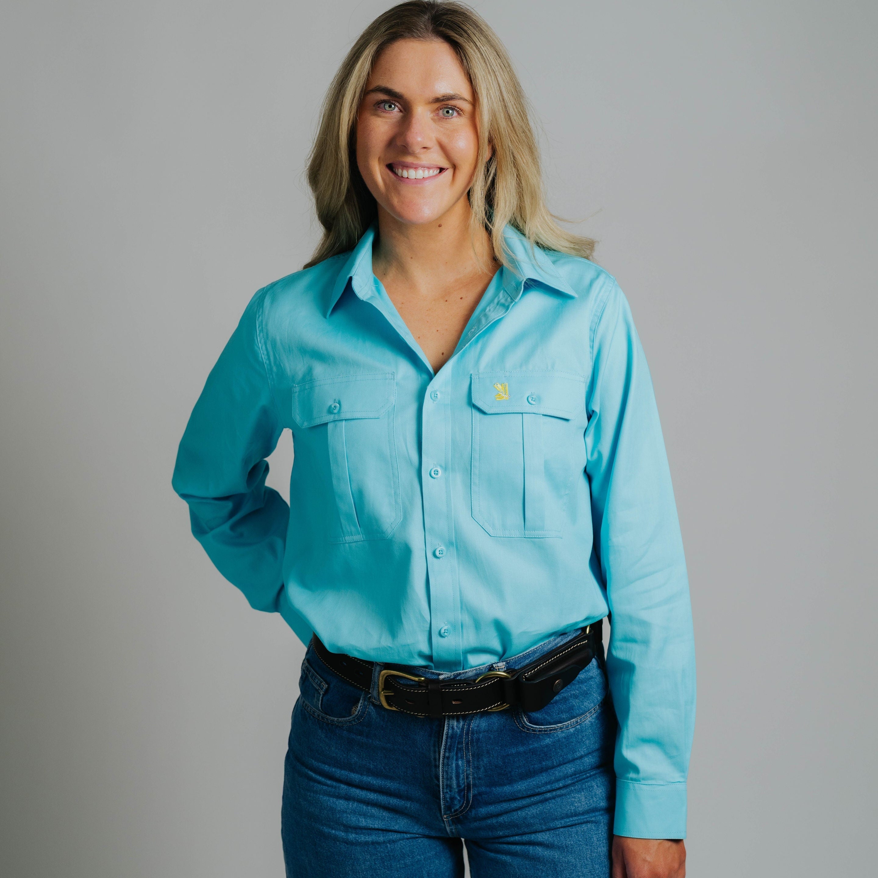 Gournama Turquoise Work Shirt