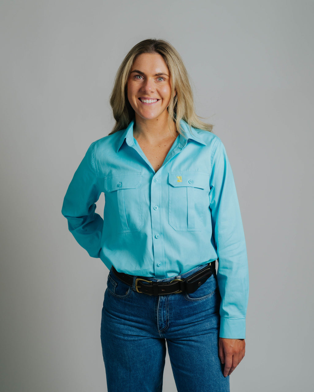 Gournama Turquoise Work Shirt