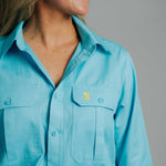 Gournama Turquoise Work Shirt