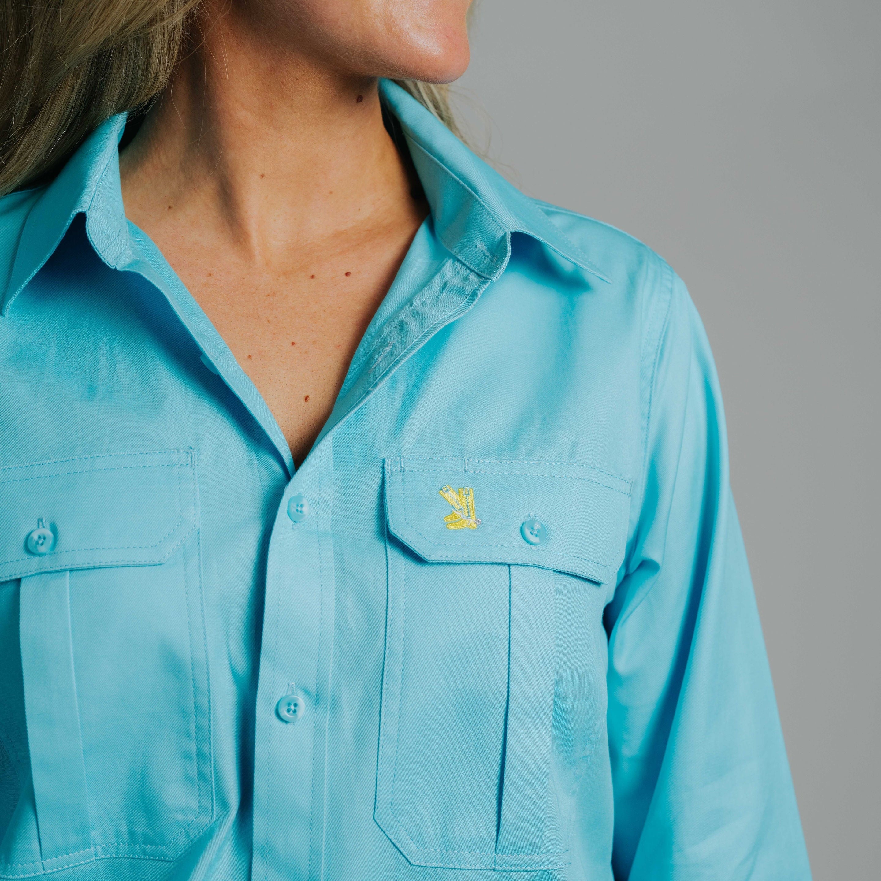 Gournama Turquoise Work Shirt
