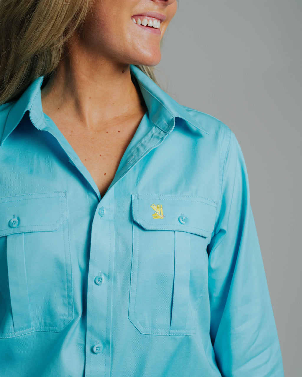 Gournama Turquoise Work Shirt