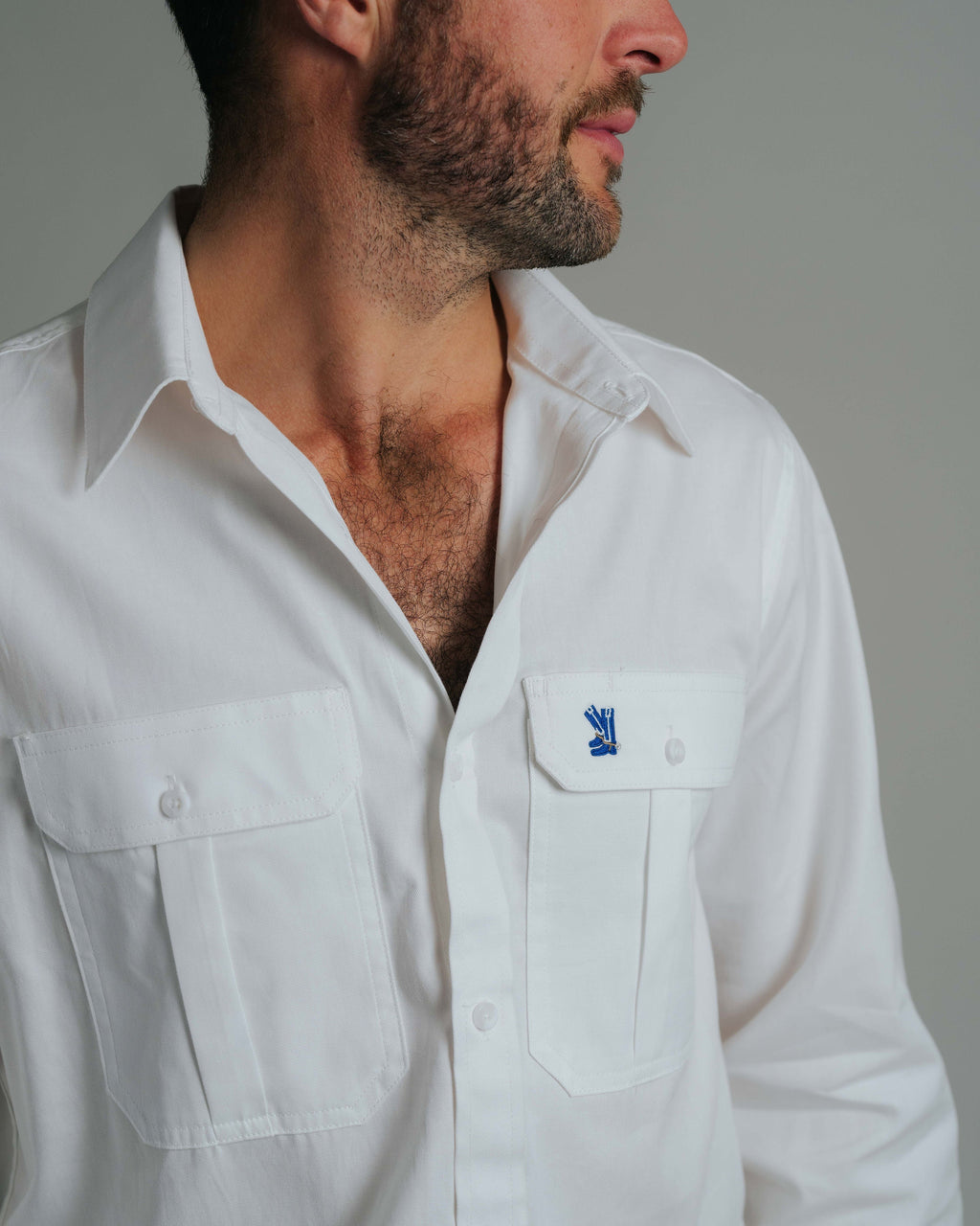 Gournama White Work Shirt