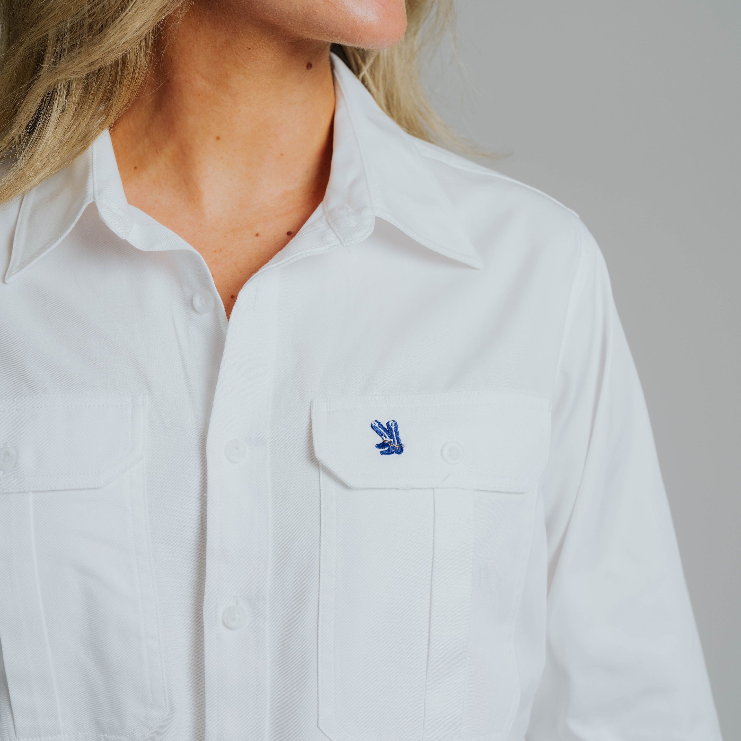 Gournama White Work Shirt