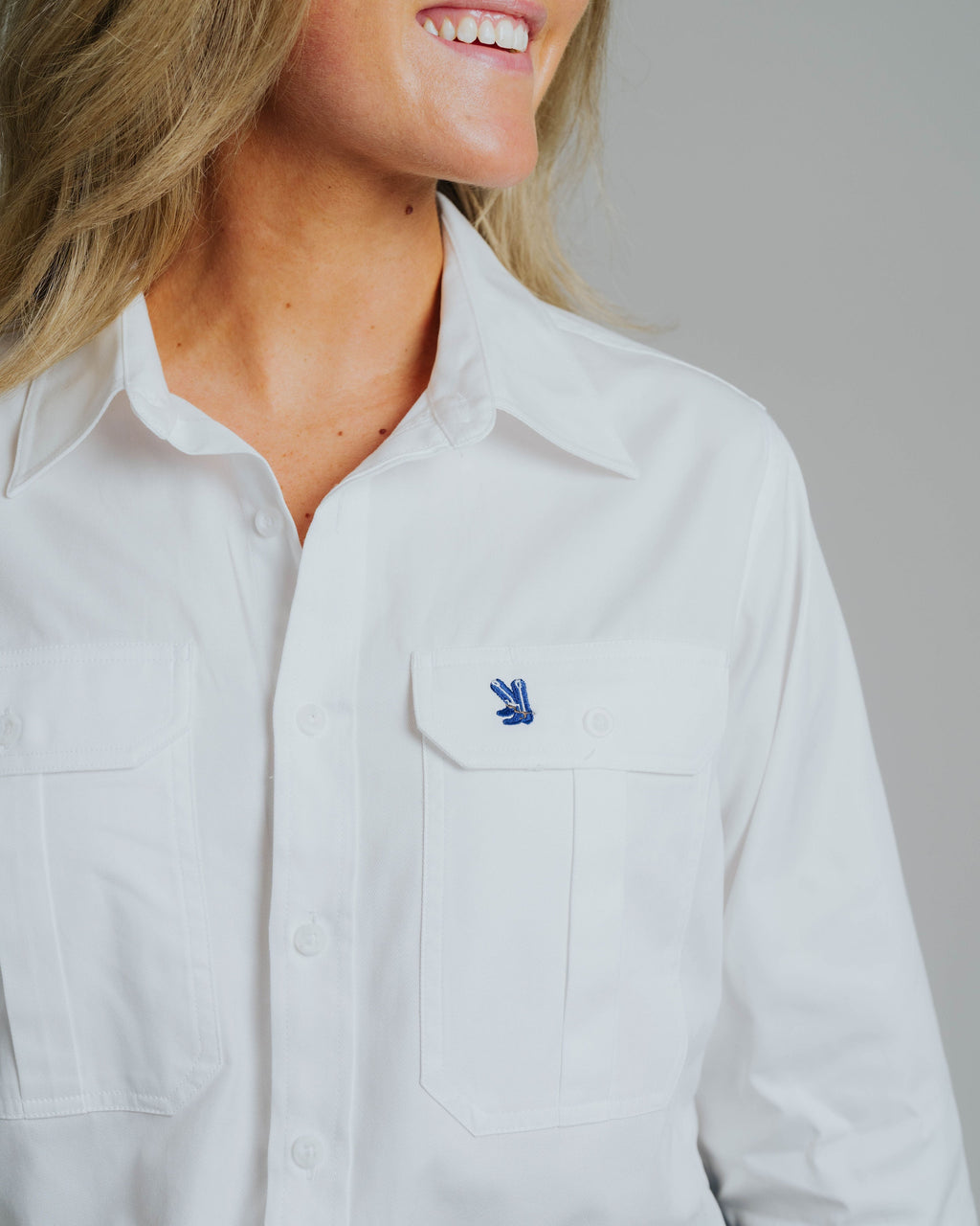 Gournama White Work Shirt