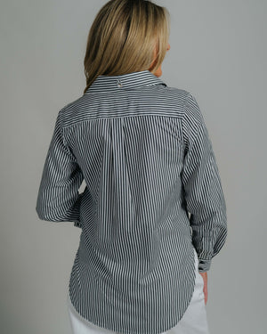 Helly Black / White Stripe