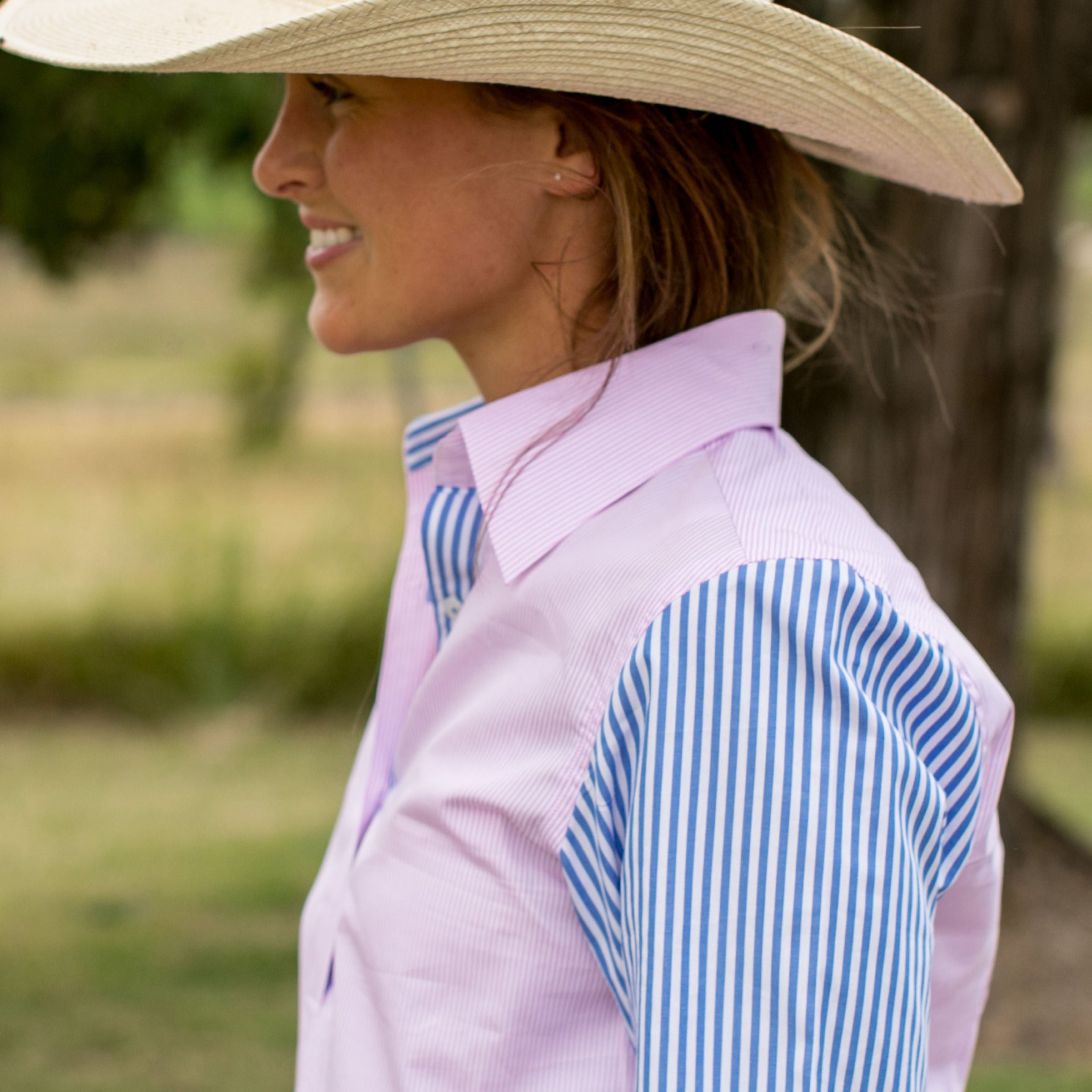 Helly Pink / Blue Stripe