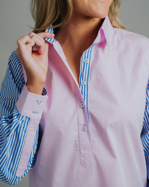Helly Pink / Blue Stripe
