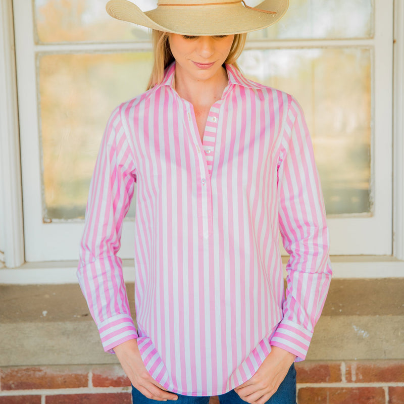 Helly Pink / White Stripe