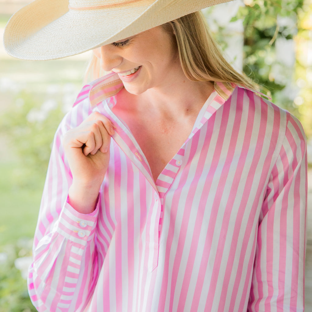 Helly Pink / White Stripe