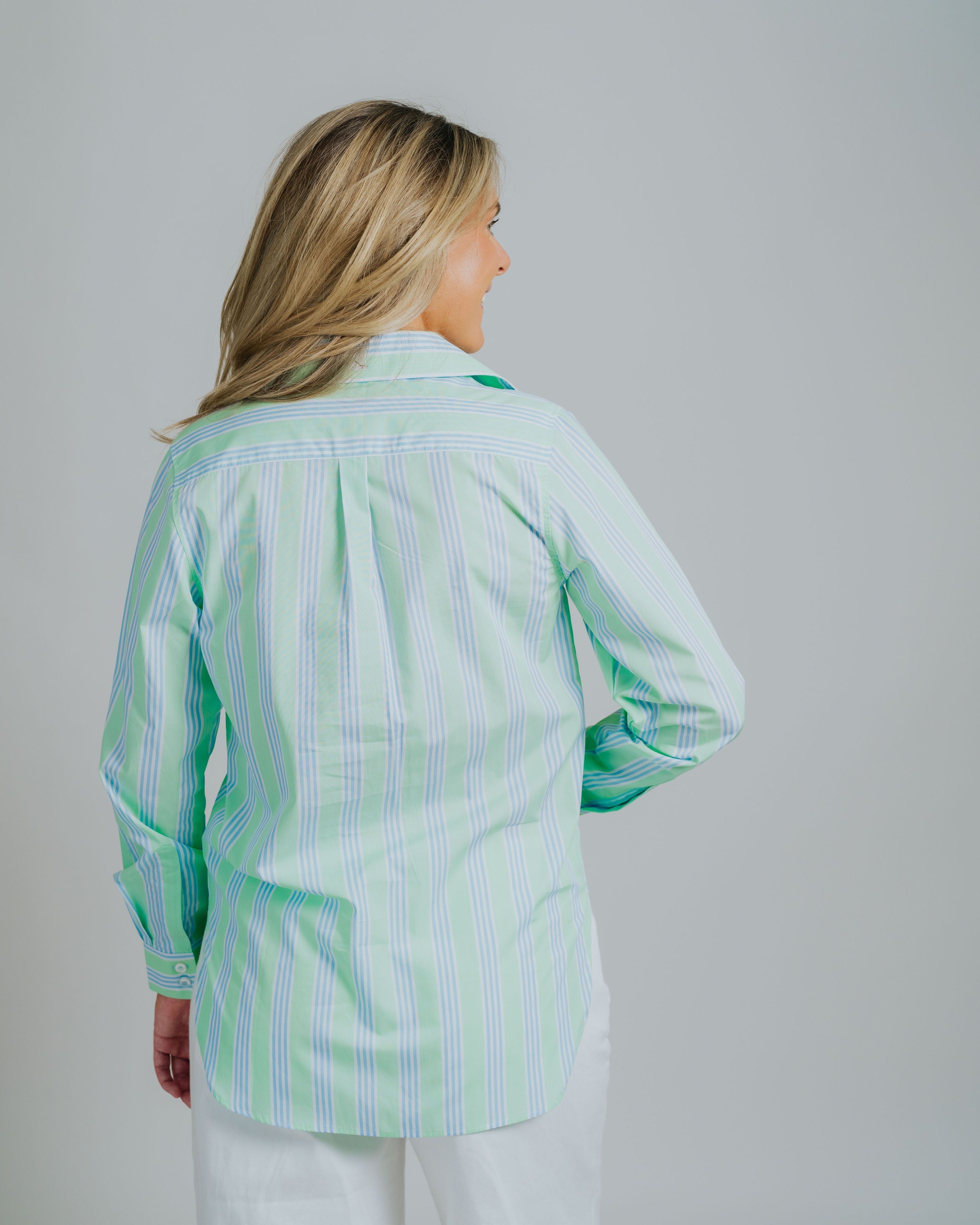 Helly Wide Pink / Green Stripe