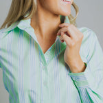 Helly Wide Pink / Green Stripe