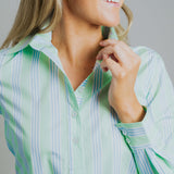 Helly Wide Pink / Green Stripe