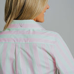 Helly Wide Pink / Green Stripe