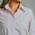 Helly Wide Pink / Green Stripe