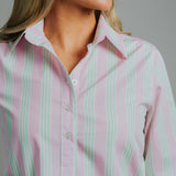 Helly Wide Pink / Green Stripe