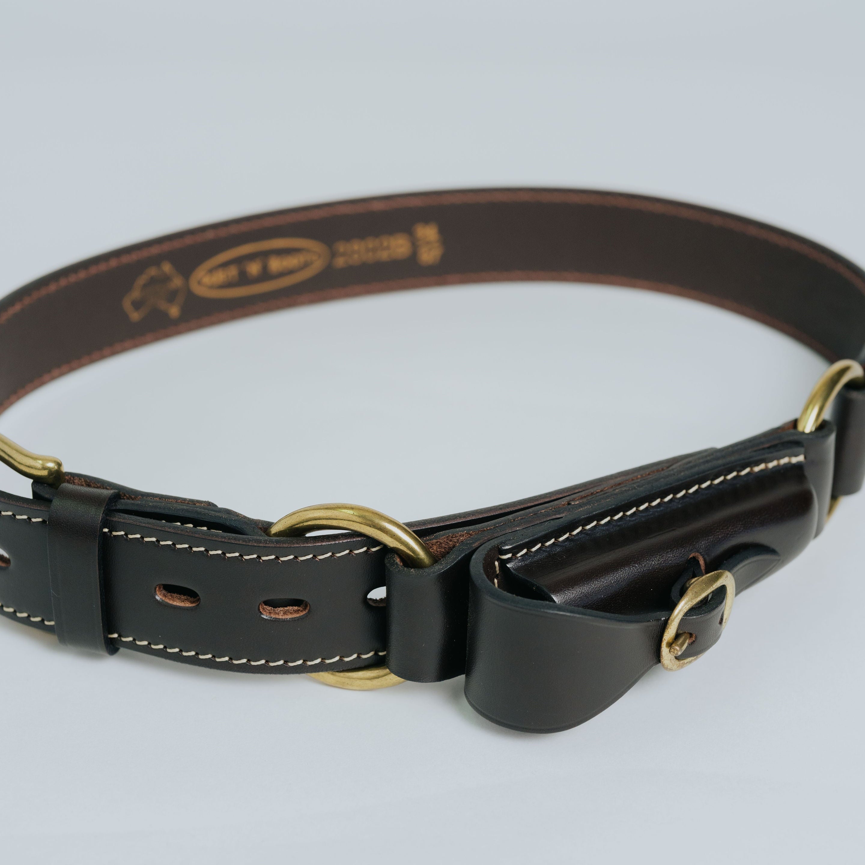 Hobble Belt with Knife Pouch (Buckle)