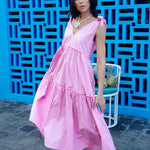 Holly Dress - Pink Poplin
