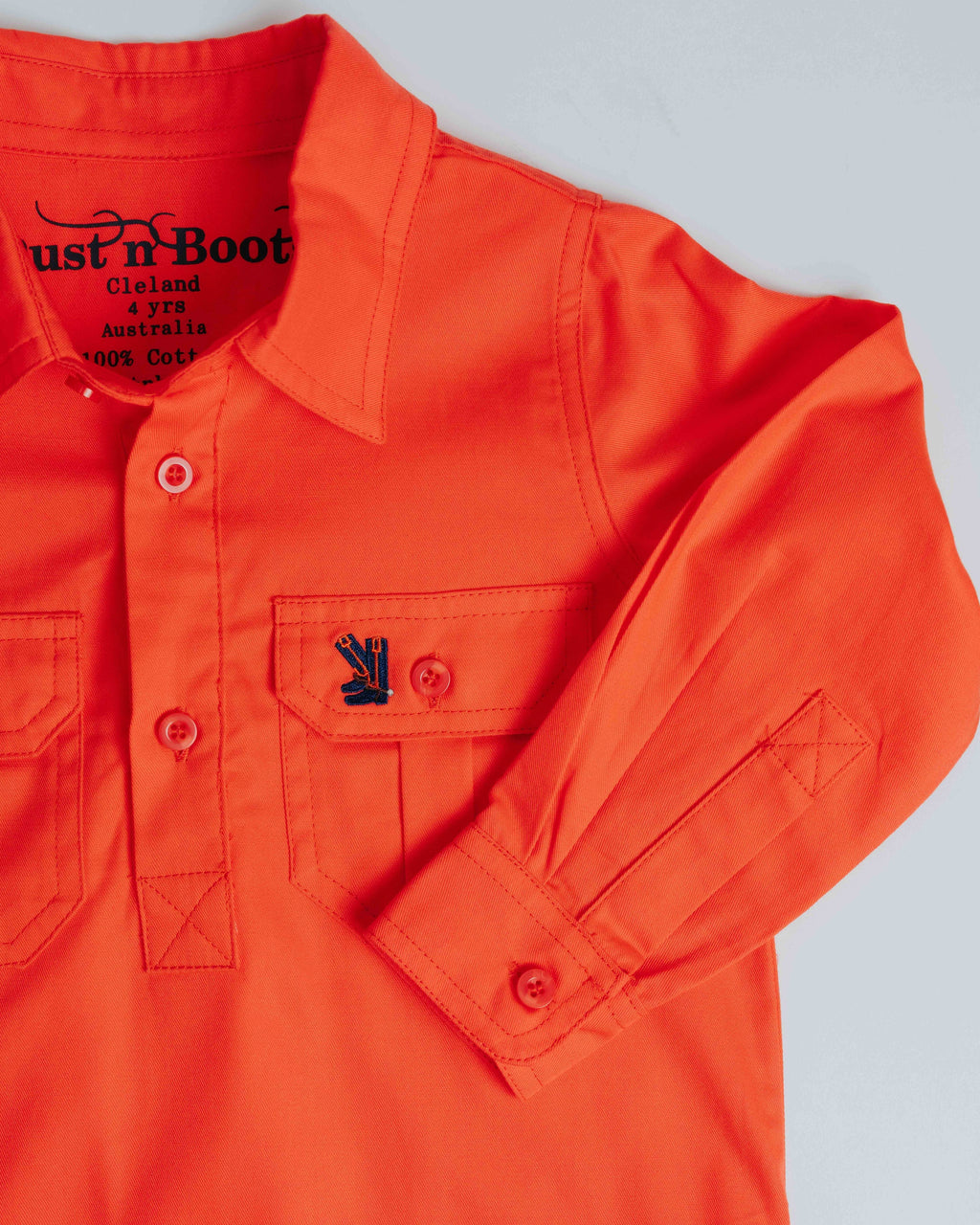 Kids Peach Half Button