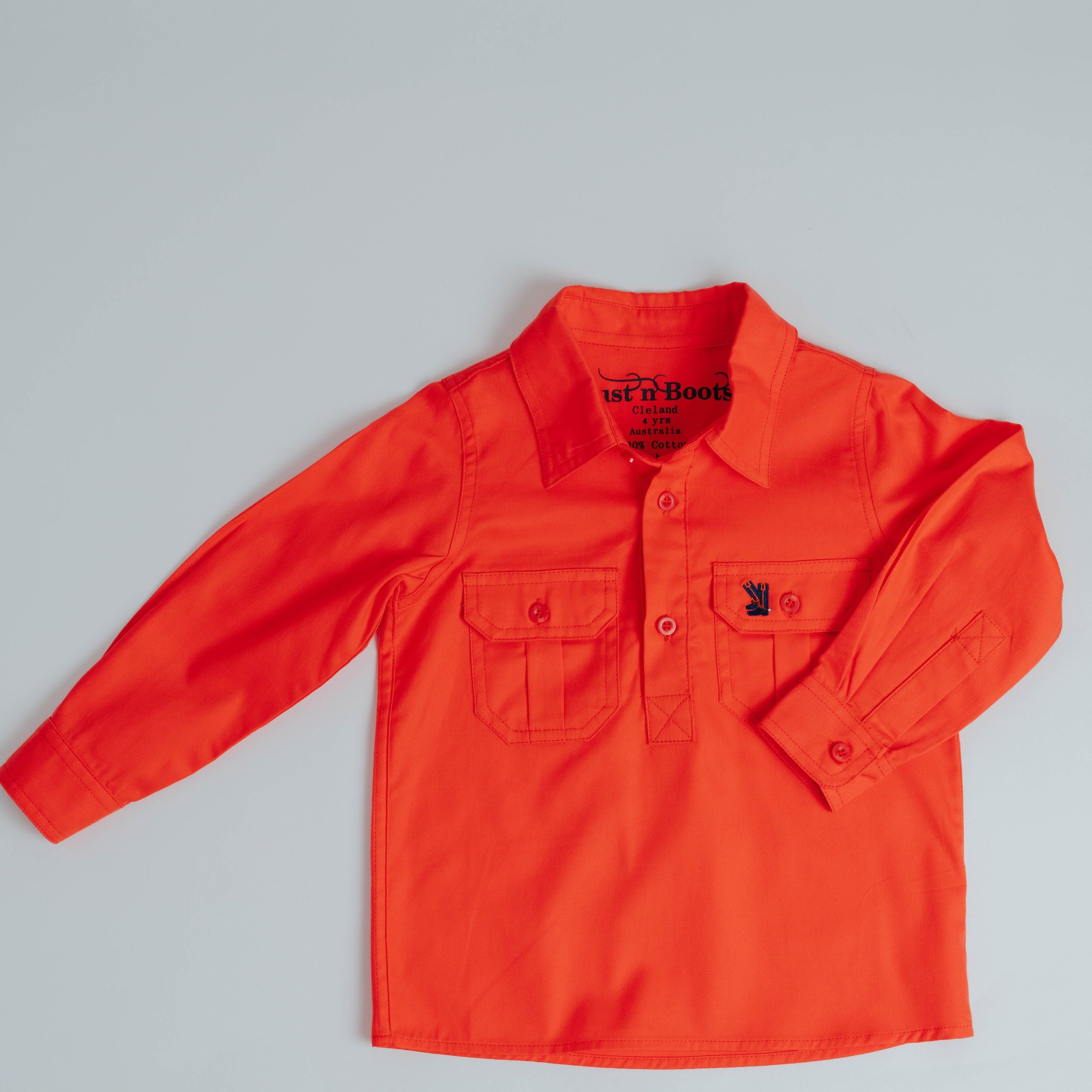 Kids Peach Half Button