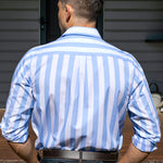 Lachy F-Blue/White Stripe