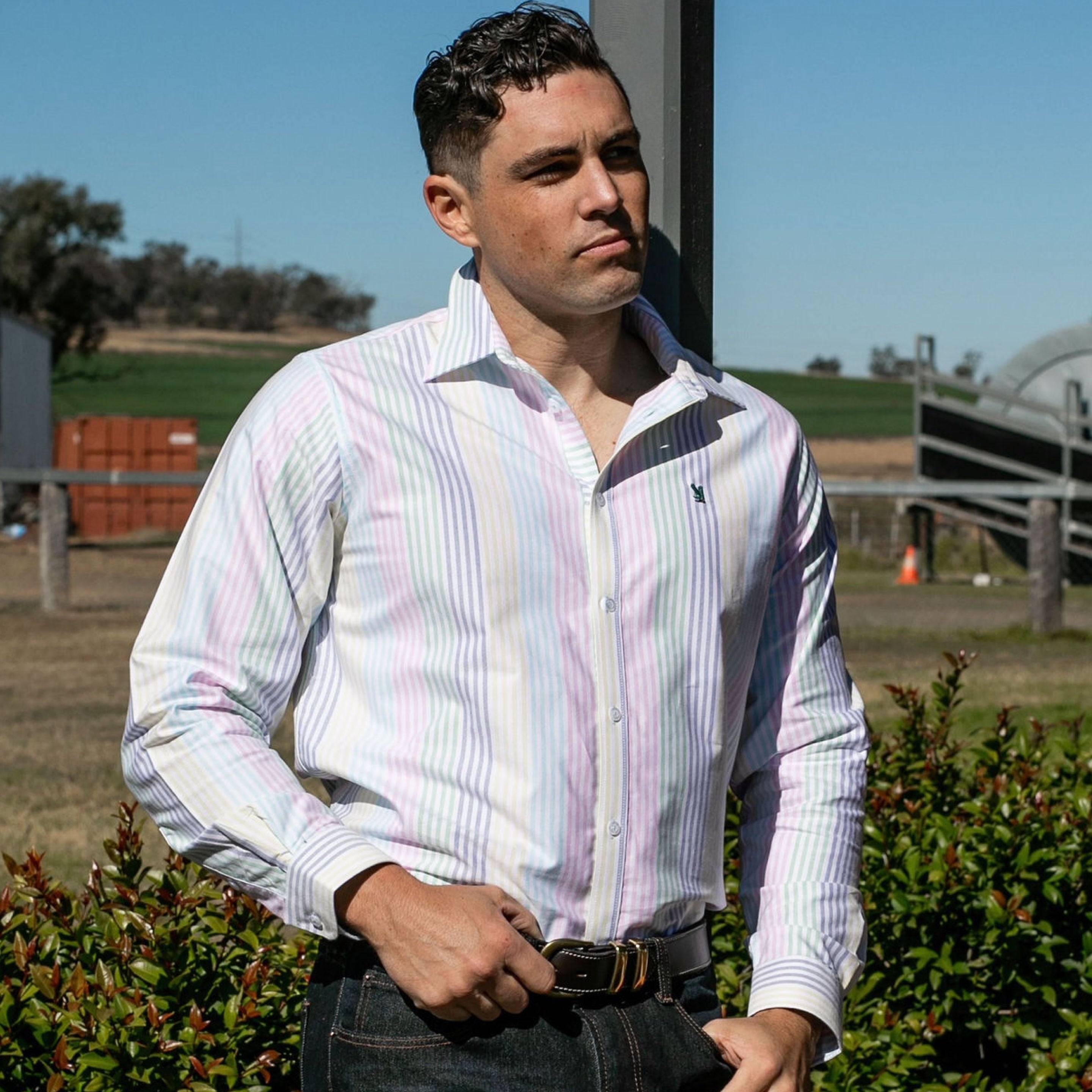 Lachy P-Oxford Multi Stripe