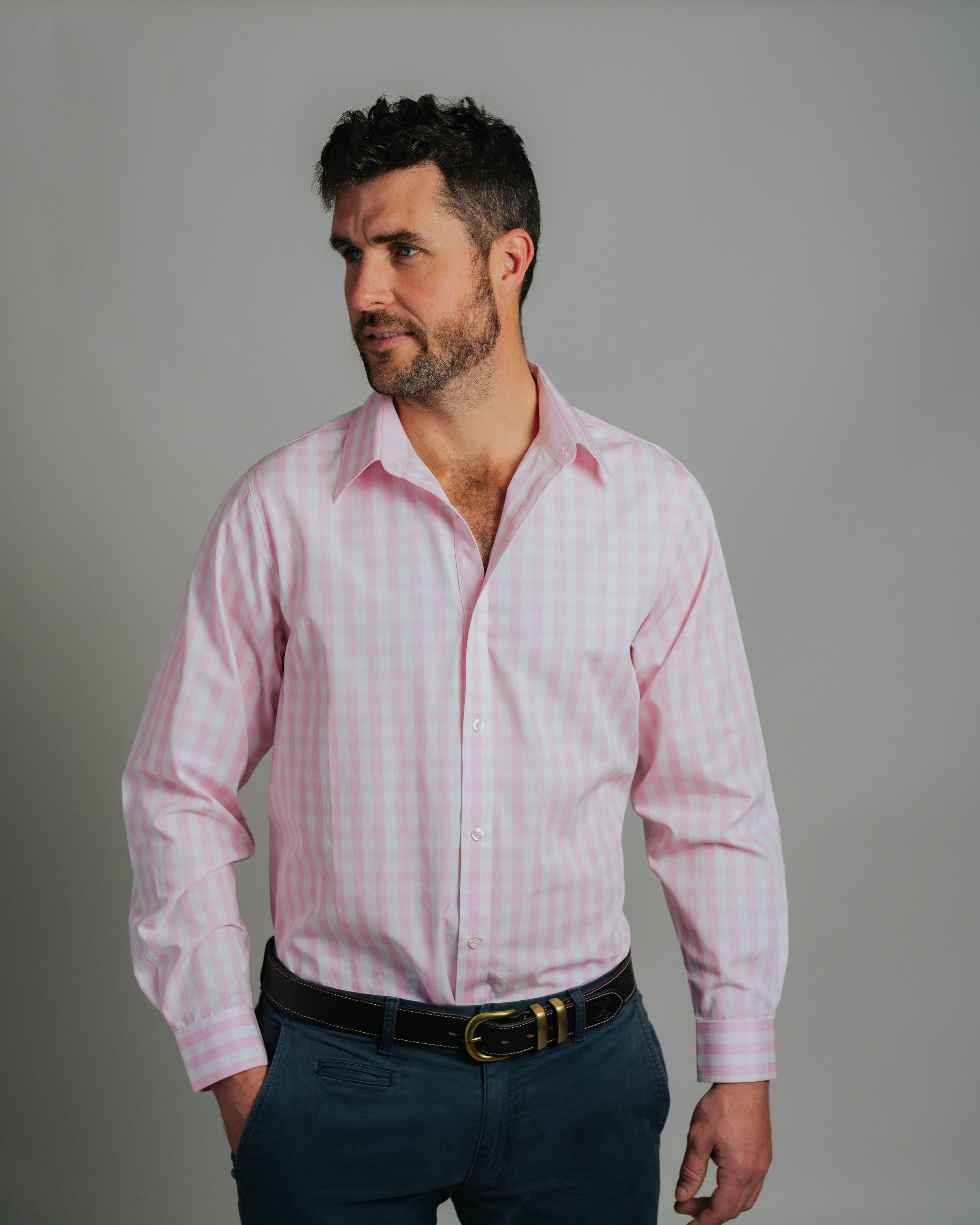 Lachy Pale Pink Check