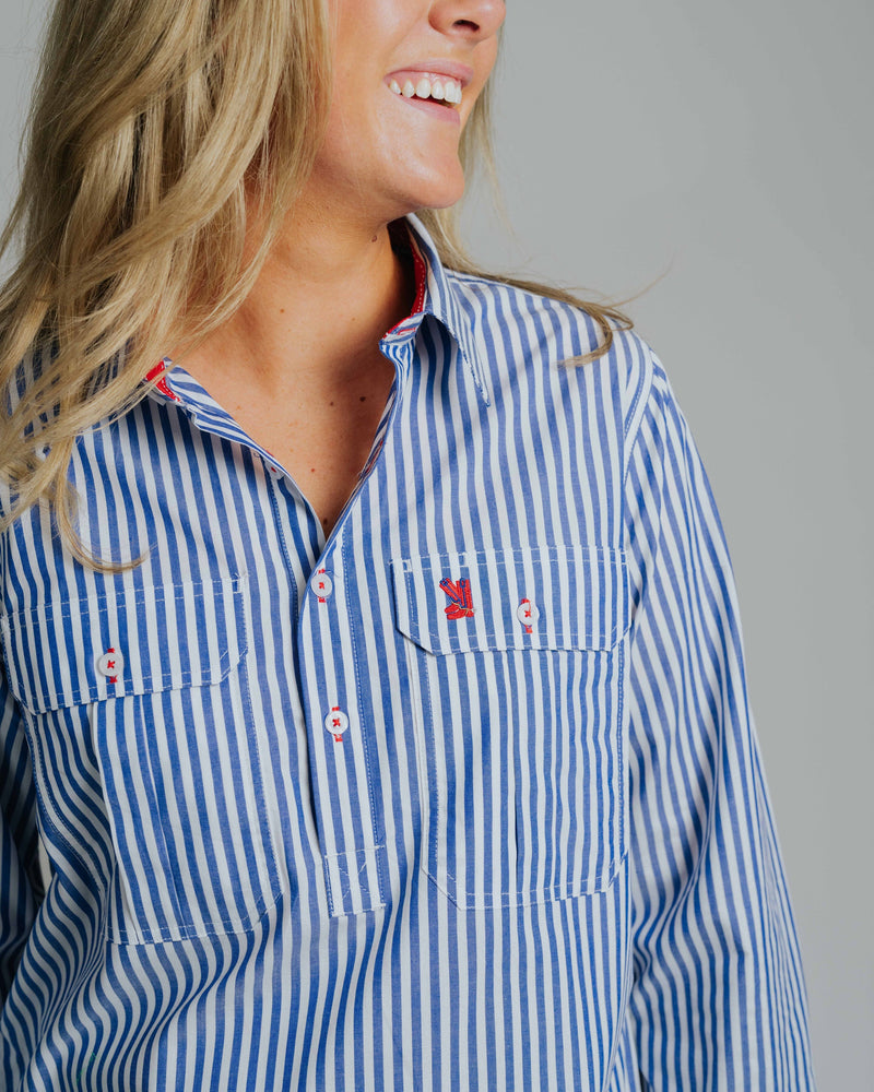 Ladies Cleland - Cobalt Stripe