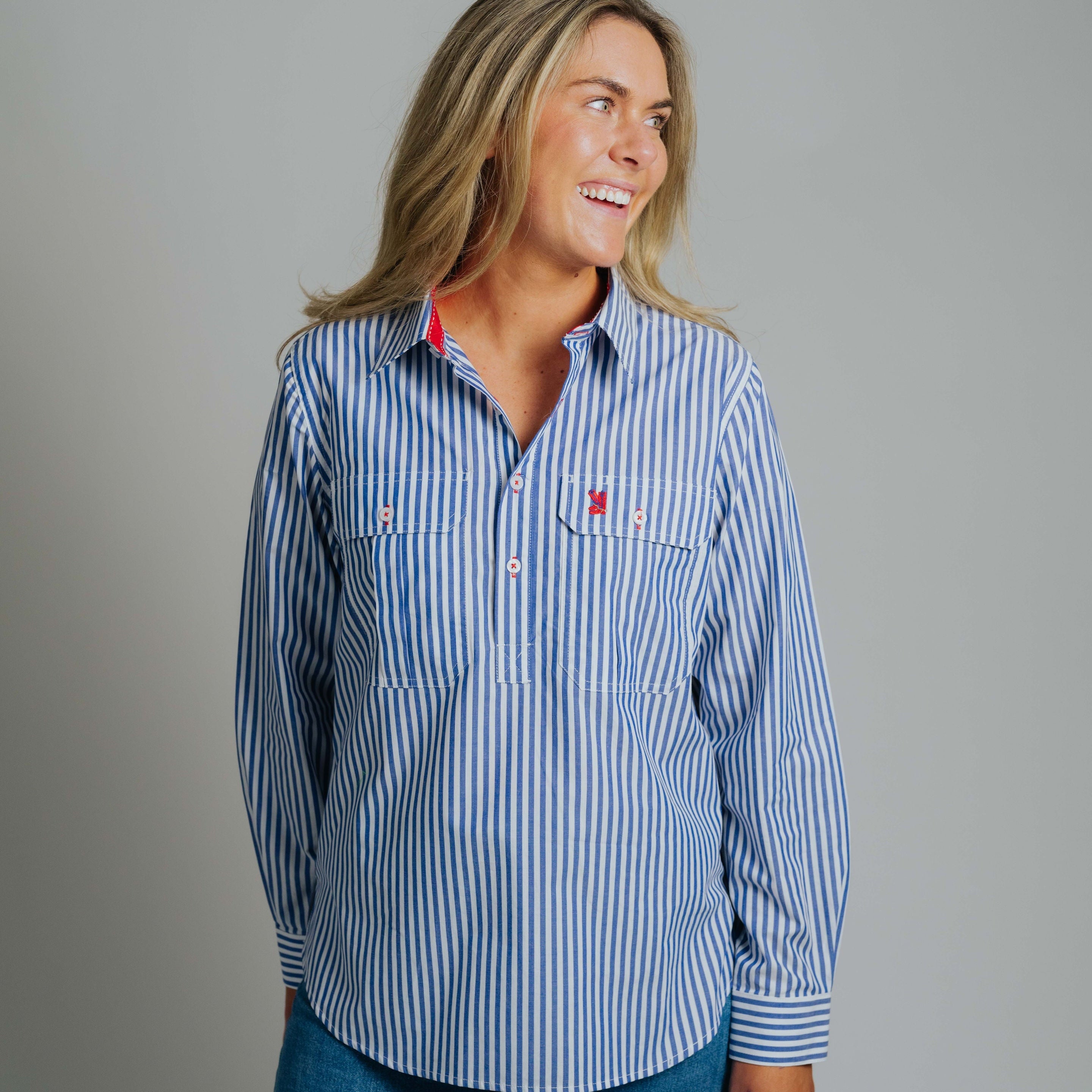Ladies Cleland - Cobalt Stripe