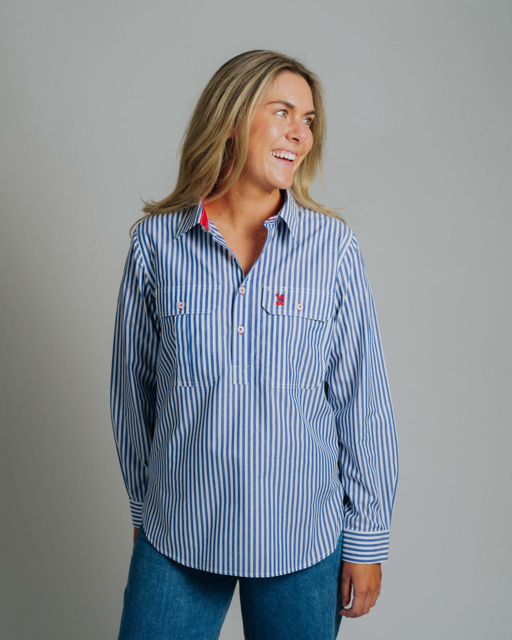 Ladies Cleland - Cobalt Stripe