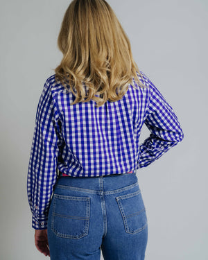 Ladies Cleland - Navy Check