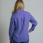 Ladies Cleland - Navy Check