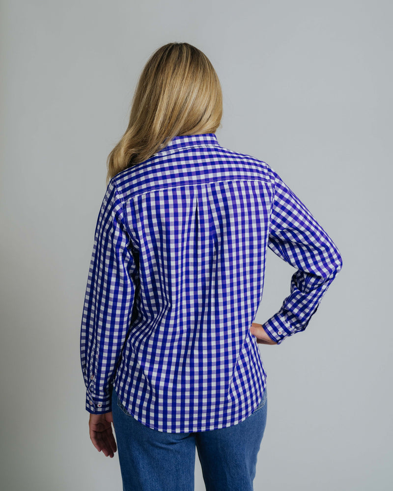 Ladies Cleland - Navy Check