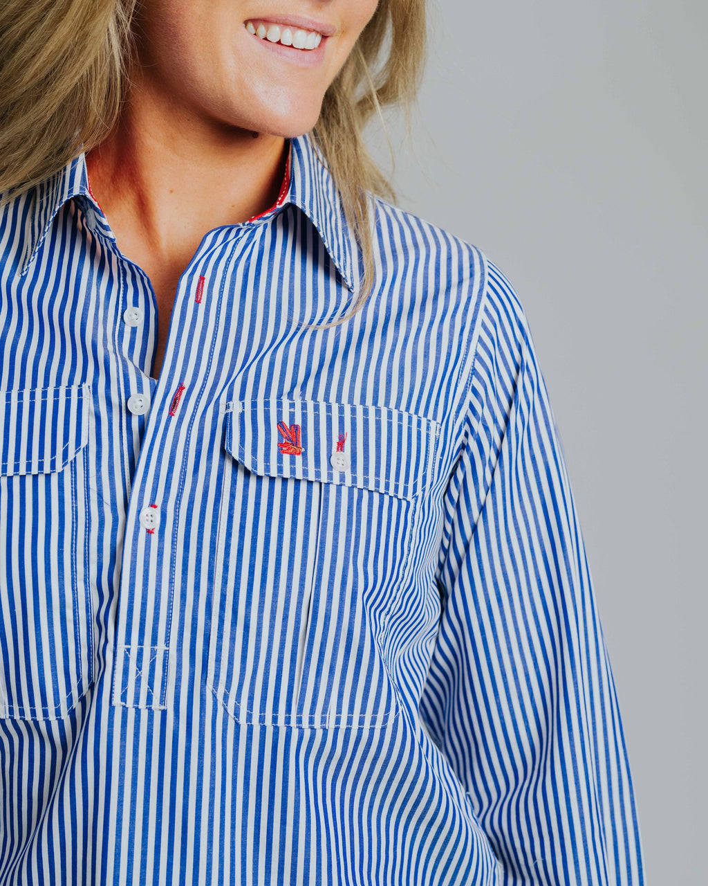Ladies Cleland - Navy Stripe