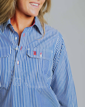 Ladies Cleland - Navy Stripe