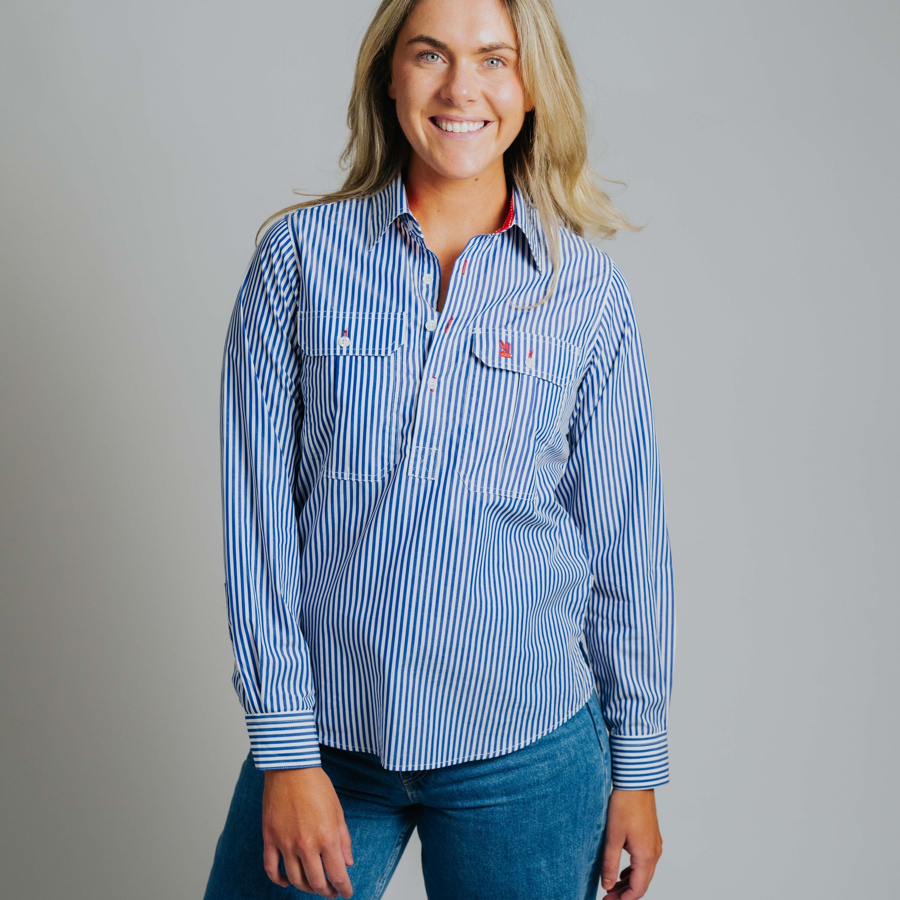 Ladies Cleland - Navy Stripe
