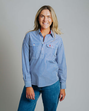 Ladies Cleland - Navy Stripe