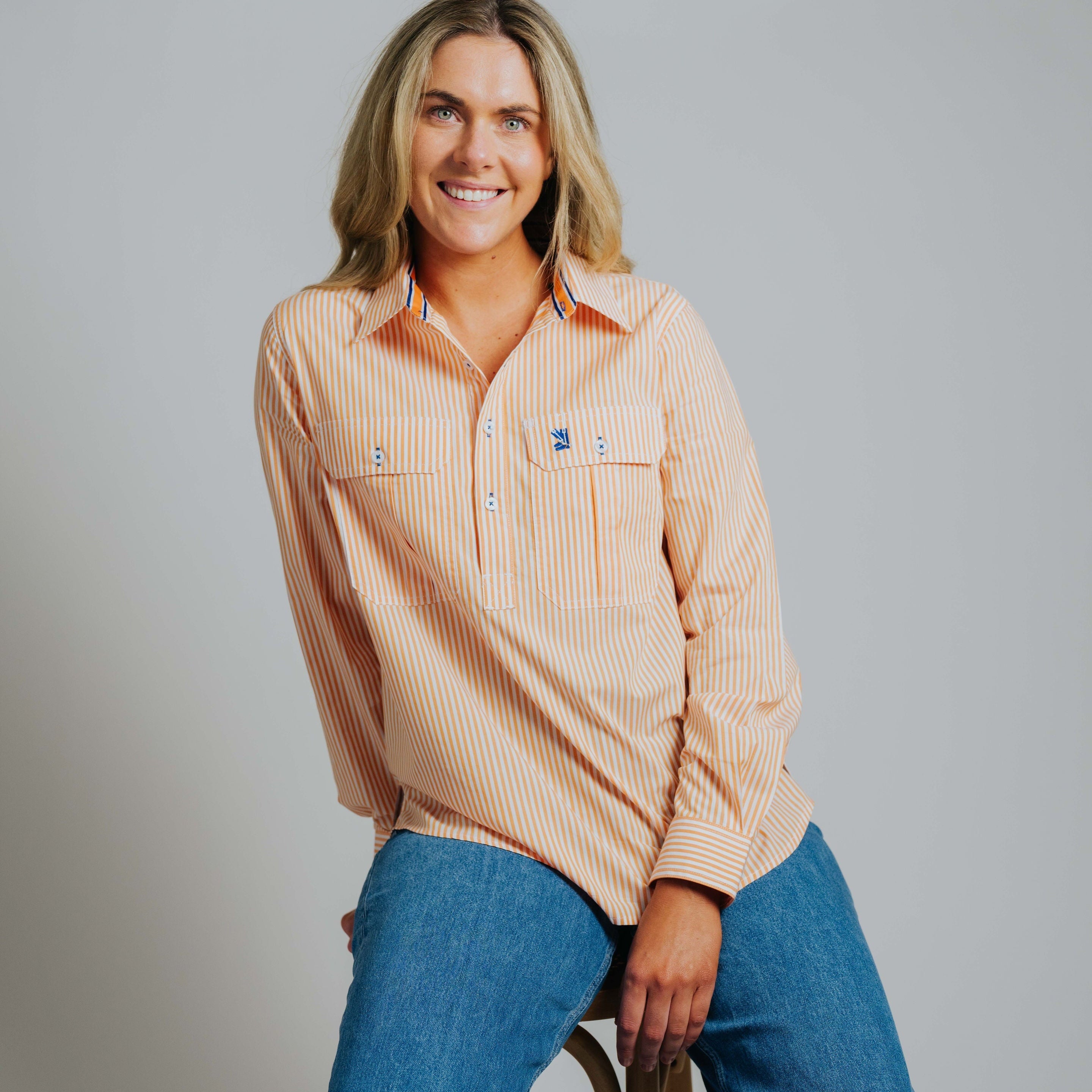 Ladies Cleland - Orange Stripe