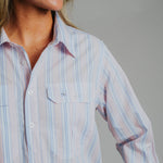 Ladies Cleland - Pink / Blue Stripe