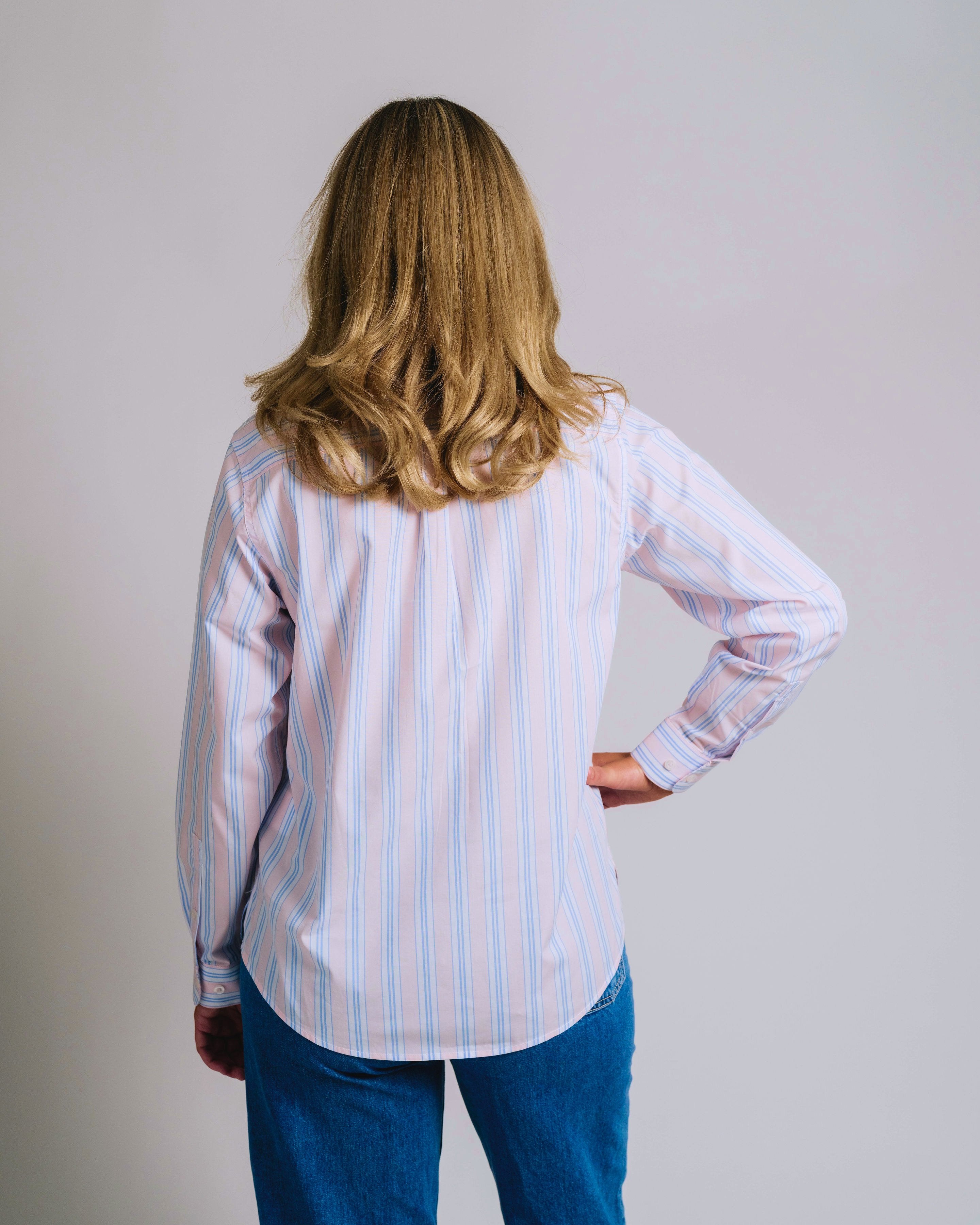 Ladies Cleland - Pink / Blue Stripe
