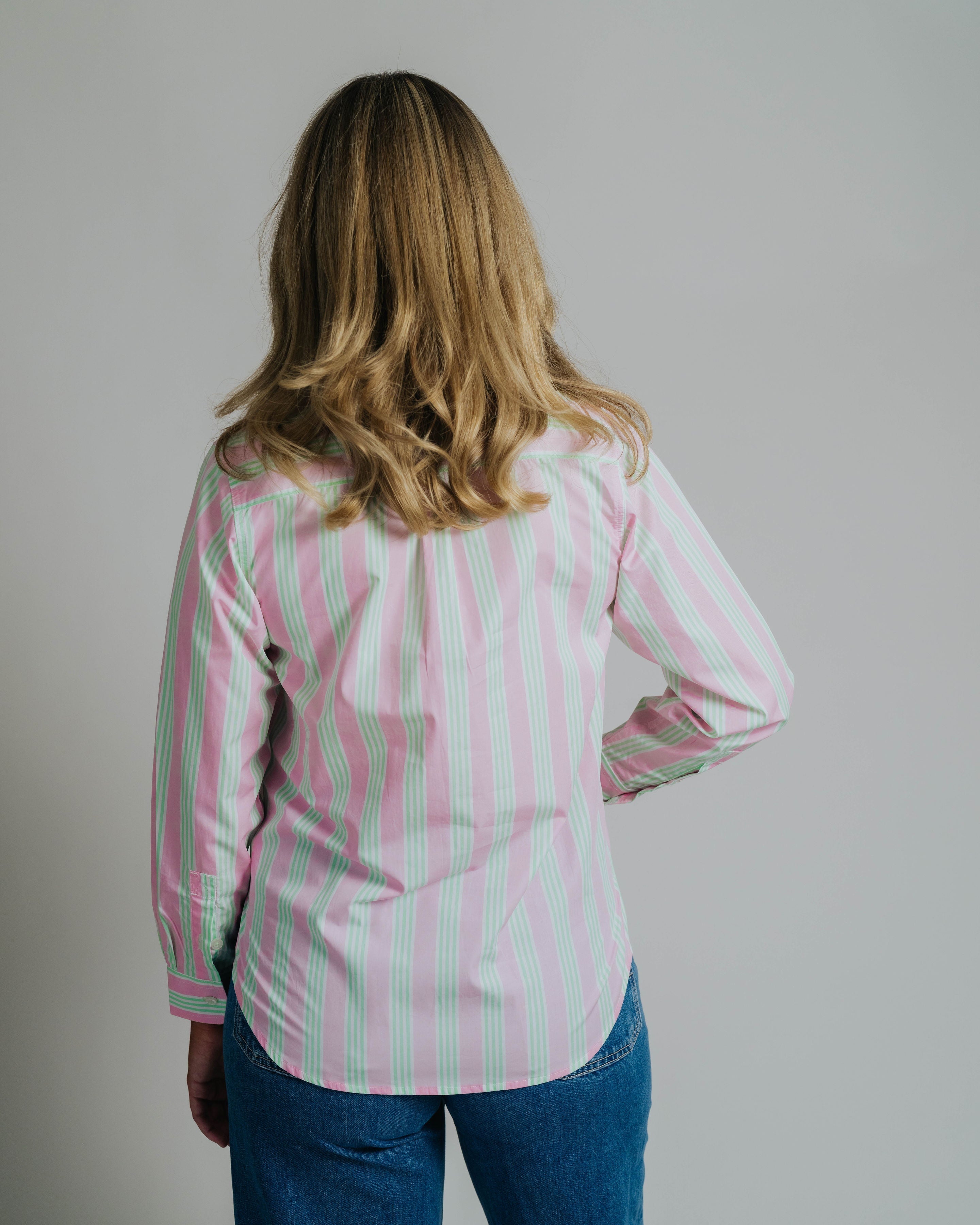 Ladies Cleland - Pink / Green Stripe