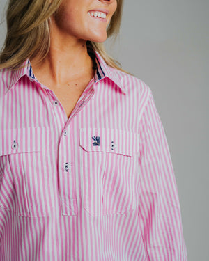 Ladies Cleland - Pink Stripe