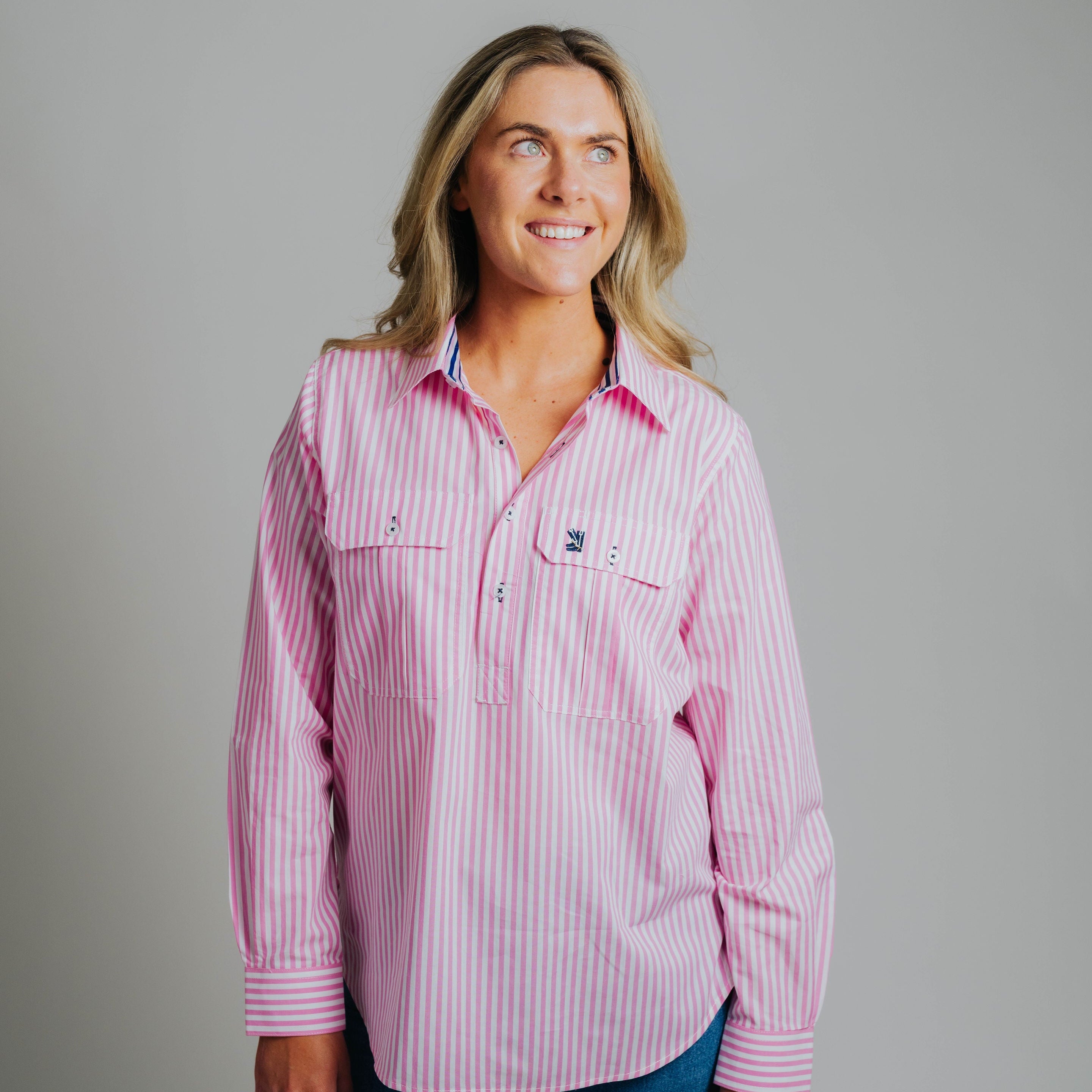 Ladies Cleland - Pink Stripe