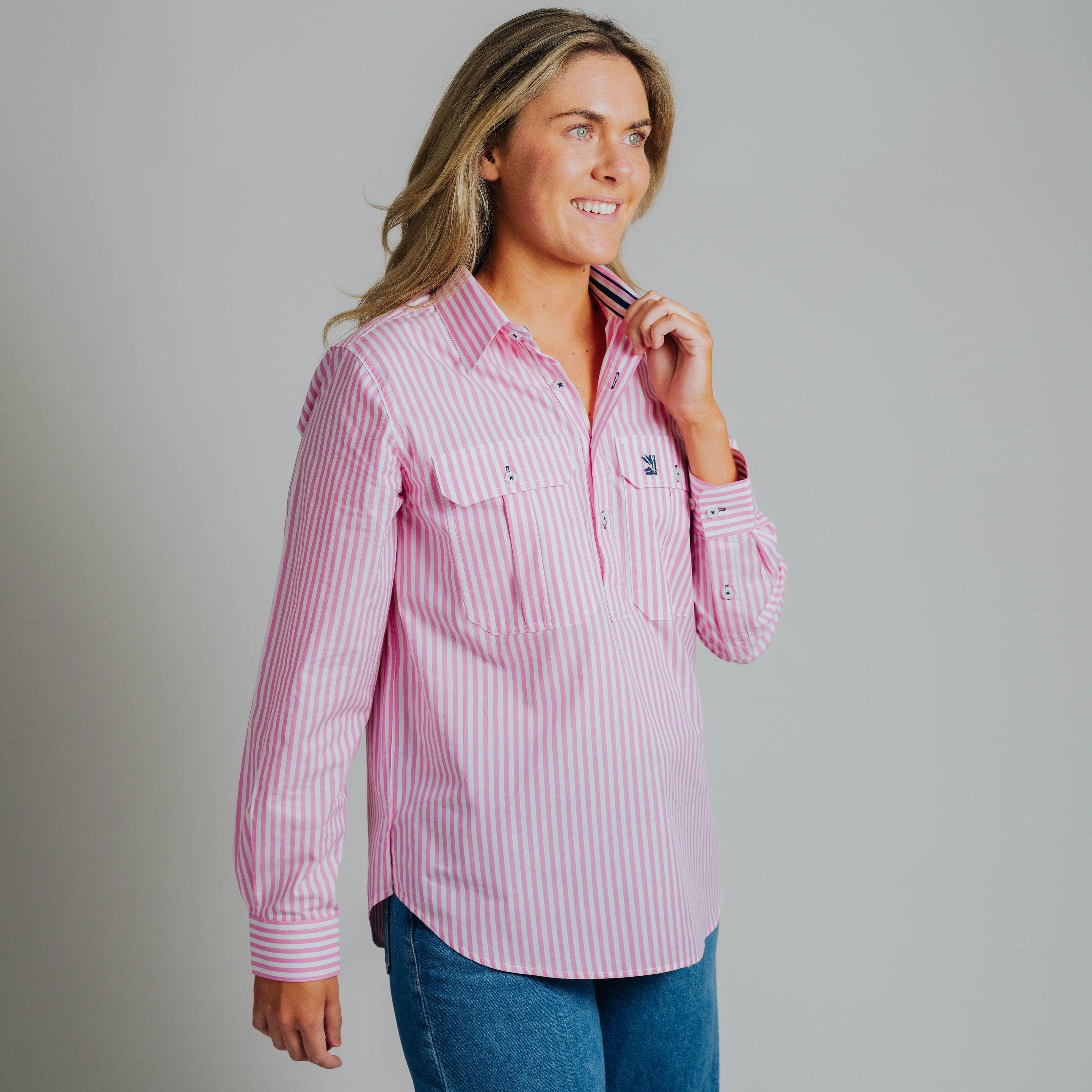 Ladies Cleland - Pink Stripe