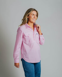 Ladies Cleland - Pink Stripe