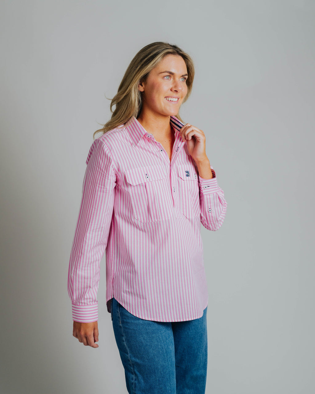 Ladies Cleland - Pink Stripe