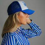Mesh Trucker Cap - Blue